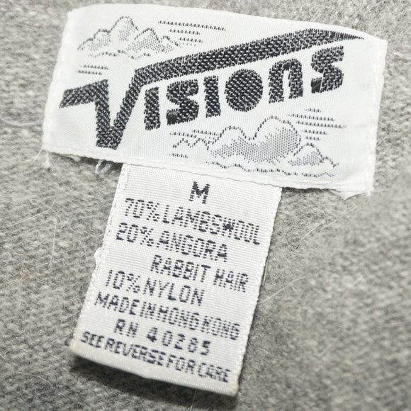 Vintage 80s Lambswool Angora Wrap Sweater - Picture 4 of 6